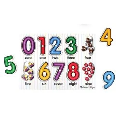 Coupon π Melissa & Doug® See-Inside Numbers 10 Piece Peg Puzzle π