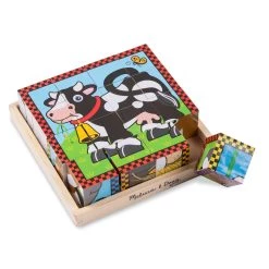 Best reviews of ✔️ Melissa & Doug® Farm 16 Piece Cube Puzzle 💯