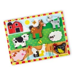 Promo β¨ Melissa & Doug® Farm 8 Piece Chunky Puzzle π