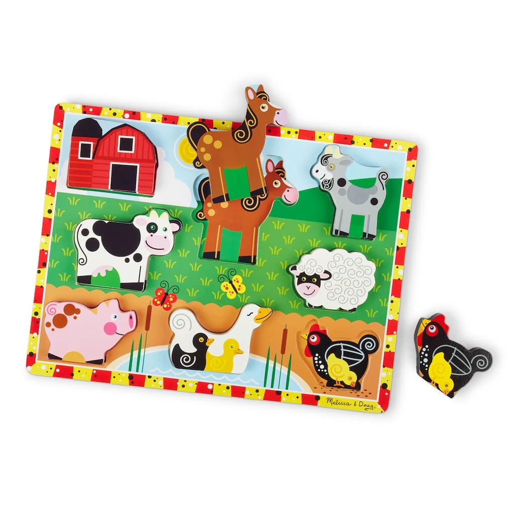 Promo β¨ Melissa & Doug® Farm 8 Piece Chunky Puzzle π 4 Promo β¨ Melissa & Doug® Farm 8 Piece Chunky Puzzle π - Image 2