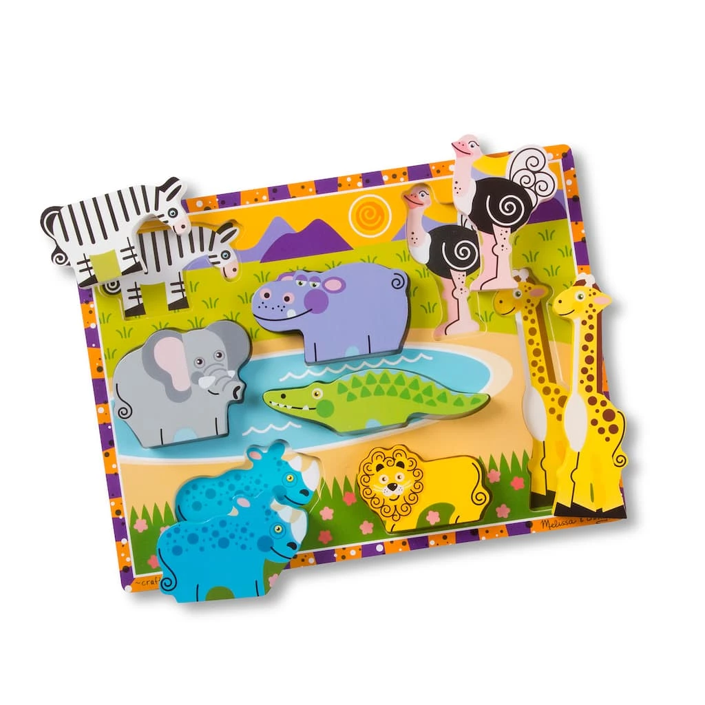 Discount ❤️ Melissa & Doug® Safari 8 Piece Chunky Puzzle ✔️ 3 Discount ❤️ Melissa & Doug® Safari 8 Piece Chunky Puzzle ✔️