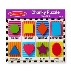 Outlet 😀 Melissa & Doug® Shapes 8 Piece Chunky Puzzle 😍 -Fabriano Sales Store D624536S 3