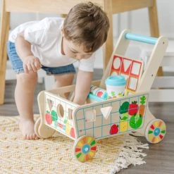 Best deal 🎁 Melissa & Doug® Shape Sorting Grocery Cart™ Wooden Play Set 🛒 -Fabriano Sales Store D677949S 4