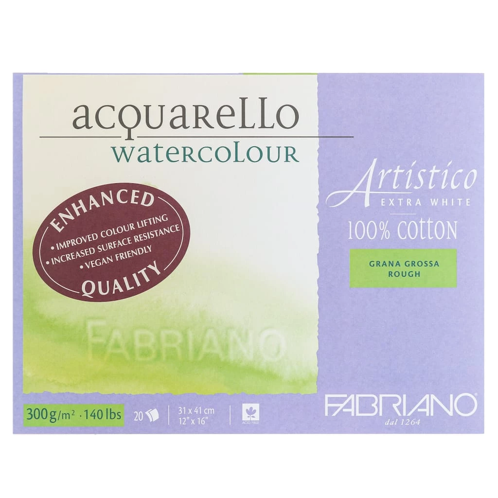 Deals π― 3 Pack: Fabriano® Artistico Extra White Rough Watercolor Block π 3 Deals π― 3 Pack: Fabriano® Artistico Extra White Rough Watercolor Block π