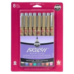 Brand new 🧨 6 Packs: 8 ct. (48 total) Pigma® Brush™ Color Pen Set by Sakura 🎁 -Fabriano Sales Store MP386447 30