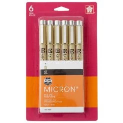 Hot Sale 🎁 6 Packs: 6 ct. (36 total) Pigma® Micron™ 01 Fine Line Black Pens by Sakura 🌟 -Fabriano Sales Store MP527787 30
