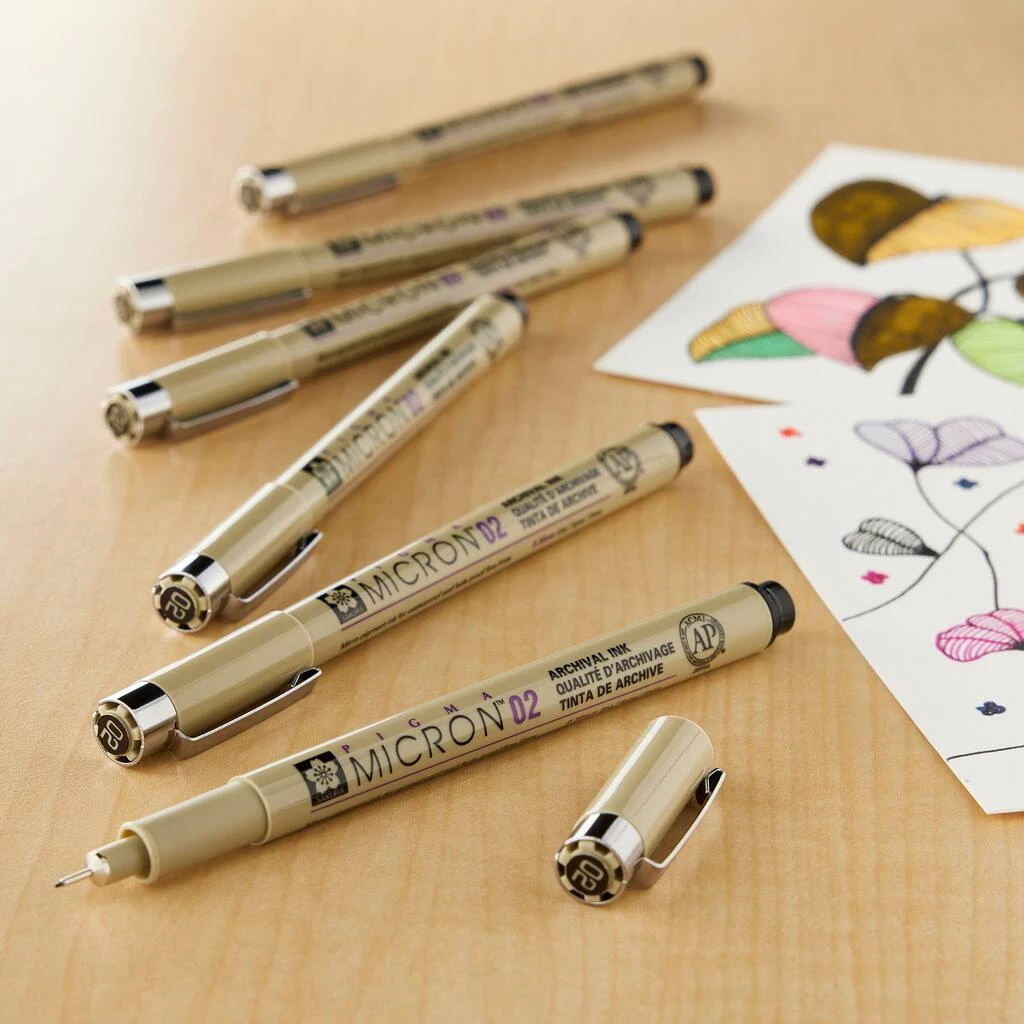 Budget π€© 6 Packs: 6 ct. (36 total) Pigma® Micron™ 02 Fine Line Black Pens by Sakura π 3 Budget π€© 6 Packs: 6 ct. (36 total) Pigma® Micron™ 02 Fine Line Black Pens by Sakura π - Image 2