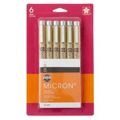 Discount 👍 6 Packs: 6 ct. (36 total) Pigma® Micron™ 05 Fine Line Black Pens by Sakura 🛒 -Fabriano Sales Store MP527790 30