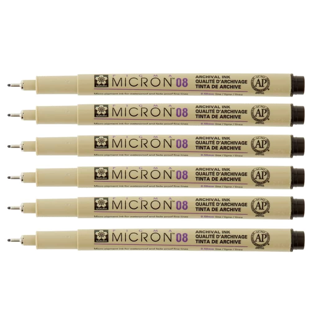 Best reviews of π 6 Packs: 6 ct. (36 total) Pigma® Micron™ 08 Fine Line Black Pens by Sakura π 3 Best reviews of π 6 Packs: 6 ct. (36 total) Pigma® Micron™ 08 Fine Line Black Pens by Sakura π